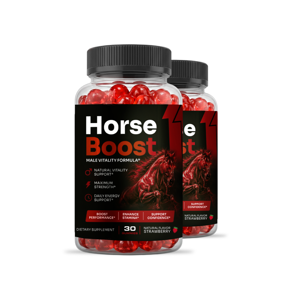 Horse Boost two-bottle trial pack, 60-day supply of the male vitality supplement