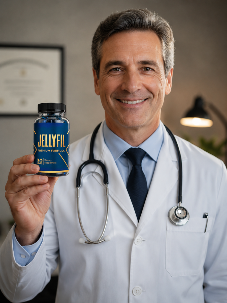 Man regaining energy and confidence after trying JellyFil daily supplement
