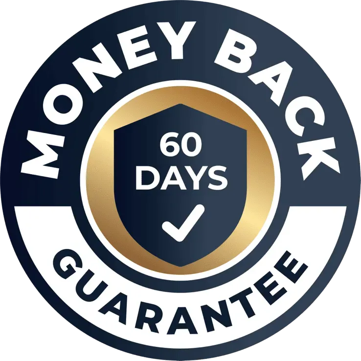 SodaSlim 100% satisfaction 60-day money-back guarantee seal